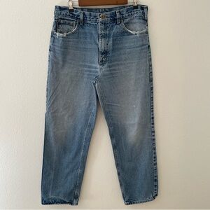 Carhartt Blue Relaxed Fit Jeans with Classic Style